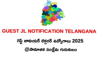 Part time Lecturer Posts Telangana 2025