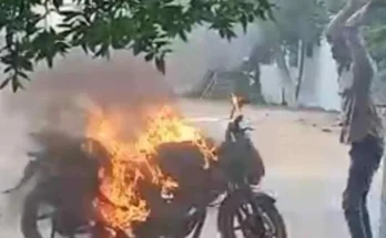 Bike Burned in Alcohol Influence