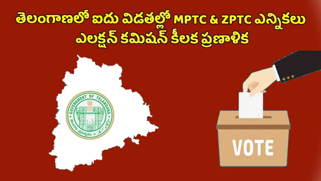 MPTC ZPTC Elections Telangana 2025 ఐదు విడతల పోలింగ్ షెడ్యూల్పై కమిషన్ చర్చలు