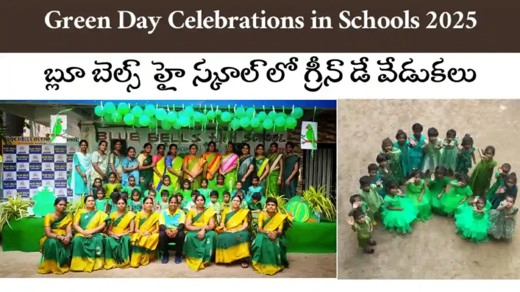 Green Day Celebration in Schools 2025 – Blue Bells School students promote eco-awareness in Karimnagar