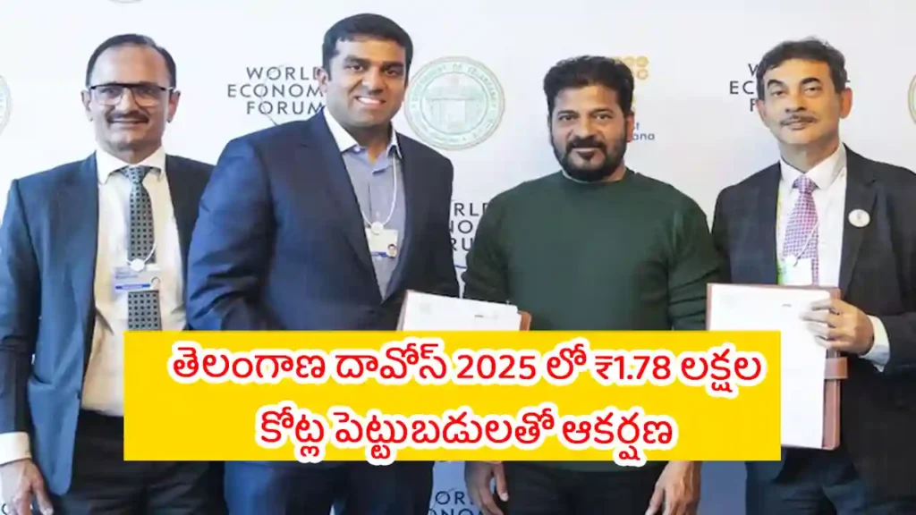 Telangana Davos Investments 2025 latest news