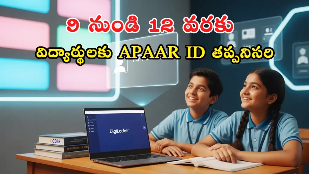 CBSE విద్యార్థులకు APAAR ID తప్పనిసరి – డిజిటల్ అకడమిక్ ఐడి కార్డ్ మరియు విద్యా భవిష్య