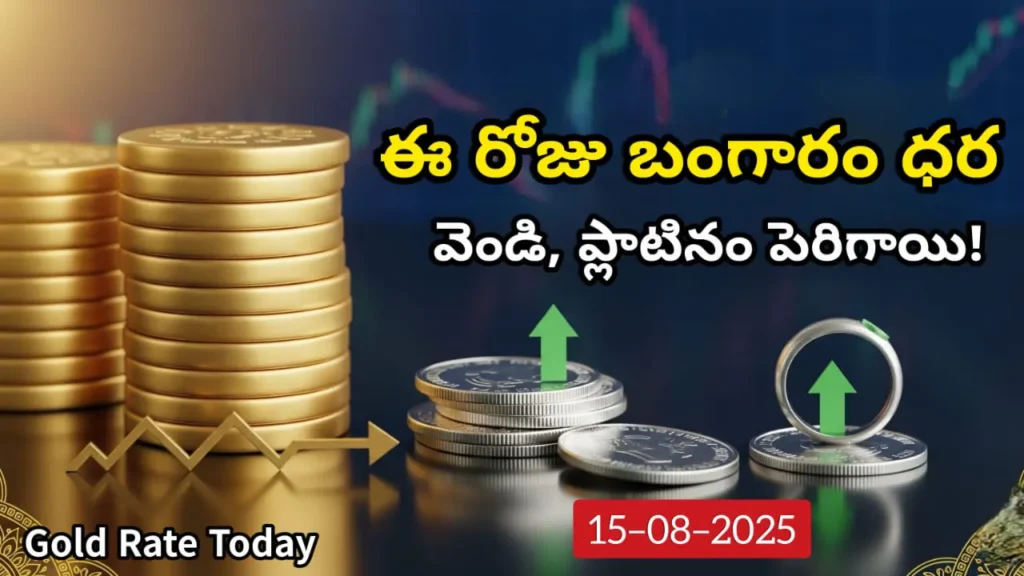 Gold Rate Today -Gold, Silver, Platinum Price in India – August 15, 2025