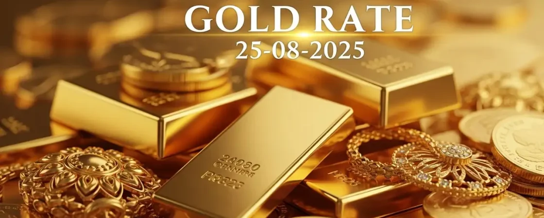 Gold Rate Today - "Gold, Silver, Platinum Latest Price in India – August 25, 2025"