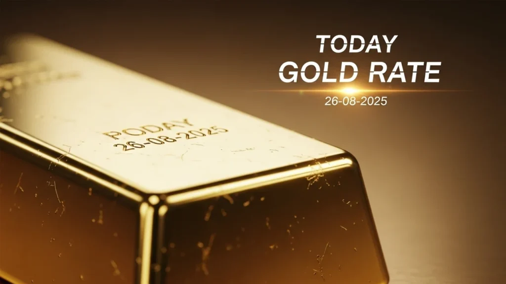 Gold Rate Today - "Gold, Silver, Platinum Latest Price in India – August 26, 2025"