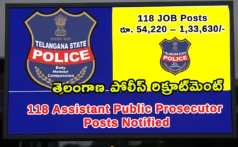 telangana police recruitment: 118 assistant public prosecutor posts notified by TSLPRB, apply online soon, legal job opportunity in Telangana prosecution services