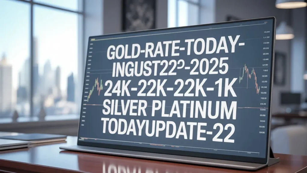 Gold Rate Today 22-08-2025 | బంగారం వెండి సిల్వర్ ధరల అప్‌డేట్ తాజా రేట్లు.