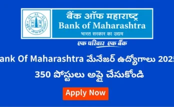 Bank of Maharashtra Manager Recruitment 2025 – Apply for 350 Posts in IT, Legal, Risk
