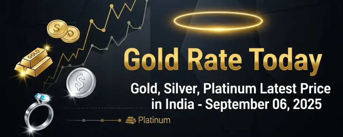 Gold Rate Today - "Gold, Silver, Platinum Latest Price in India – September 06, 2025"