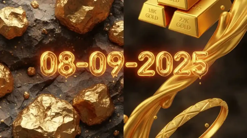 Gold Rate Today - "Gold, Silver, Platinum Latest Price in India – September 08, 2025"