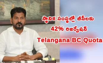 Telangana Orders 42% Reservation for Backward Classes in Local Bodies telangana patrika