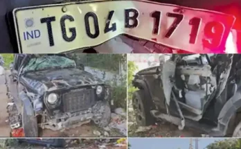 hyderabad_lb_nagar_road_accident_thar_car_crash_injured