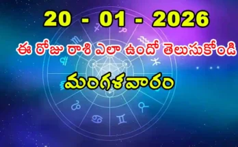 Today Rasi Phalalu - 20 January 2025 Daily Rasi Phalalu for All Signs