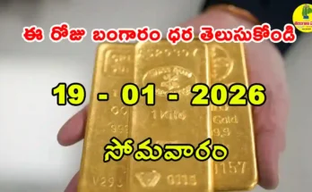 Gold Rate Today - Gold rate chart in Hyderabad jewelry store on 19 January 2026
