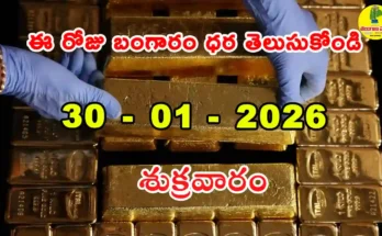 Gold Rate Today - Gold rate chart in Hyderabad jewelry store on 30 January 2026
