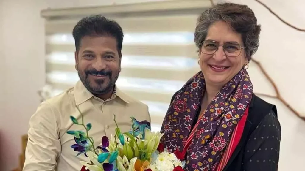 Priyanka Gandhi Congratulates CM Revanth Reddy On Congress Landslide Victory In Telangana Municipal Elections