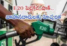 E20 Petrol Vehicle Safety : ఇథనాల్ మిక్స్ పెట్రోల్.. మీ వాహనం సేఫేనా..