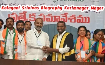 Karimnagar Mayor Kolagani Srinivas profile photo latest news