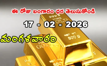 Gold Rate Today - Gold rate chart in Hyderabad jewelry store on 17 february 2026