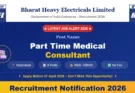 BHEL Recruitment 2026 Hyderabad | Apply Offline for 8 Part Time Medical Consultant Posts