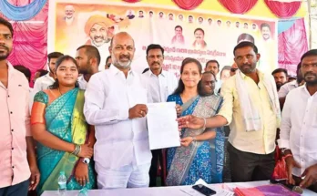 Bandi Sanjay Kumar releasing Rs 10 lakh to Karimnagar gram panchayats 2026