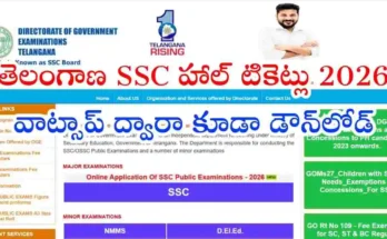 Telangana SSC Hall Tickets 2026