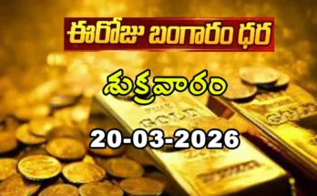 Gold Rate Today - Gold rate chart in Hyderabad jewelry store on 20 March 2026