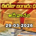 Gold Rate Today - Gold rate chart in Hyderabad jewelry store on 29 March 2026