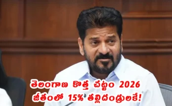 Telangana parents law 2026 parental support bill salary deduction