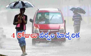 Telangana thunderstorm warning rain lightning gusty winds IMD forecast