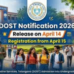 dost notification 2026 – telangana degree admissions notification release date april 14 2026 registration starts april 15