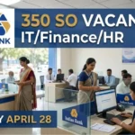 indian bank so recruitment 2026 – specialist officer jobs in indian bank for it finance hr marketing, 350 vacancies apply online april 2026