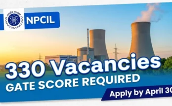 npcil executive trainee 2026 – nuclear power corporation india limited recruitment for engineering graduates with gate score, 330 vacancies