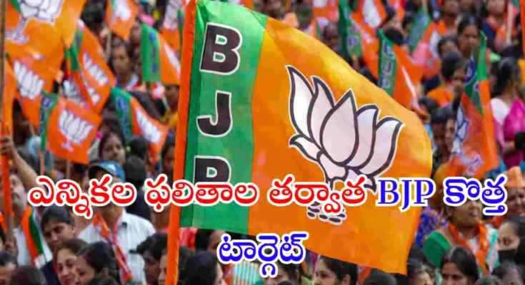 దేశవ్యాప్తంగా జరిగిన కీలక ఎన్నికల ఫలితాలు వెలువడుతున్న నేపథ్యంలో Bharatiya Janata Party (BJP) తన తదుపరి రాజకీయ లక్ష్యాన్ని ప్రకటించింది.