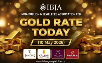 Gold Rate Today - Gold rate chart in Hyderabad jewelry store on 10 may 2026