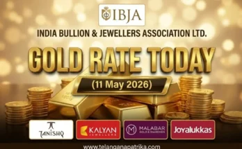 Gold Rate Today - Gold rate chart in Hyderabad jewelry store on 11 may 2026