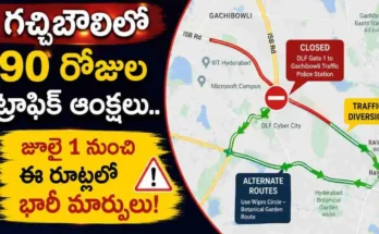 Gachibowli Traffic Diversions Advisory