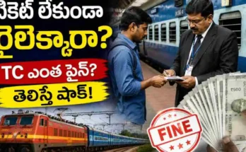 Indian Railway TC Fine rules without train ticket