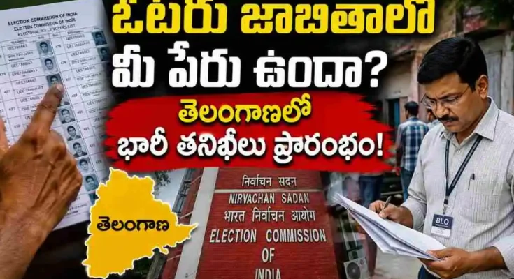 Sir In Telangana electoral roll enumeration june 25