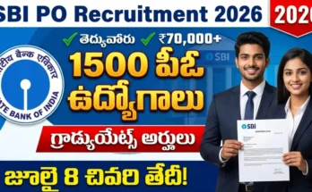 sbi po recruitment 2026 – state bank of india probationary officer 1500 vacancies graduate eligible apply online july 8 2026 in