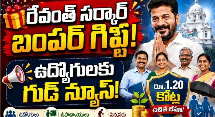 Telangana Employees Life Insurance Scheme 2026 launch by CM Revanth Reddy