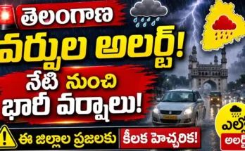 Telangana Rain Alert heavy rains forecast for multiple districts with IMD yellow alert