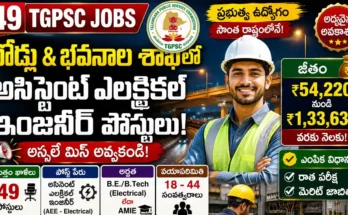 TGPSC AEE Electrical Notification Roads and Buildings vacancy details 2026.