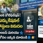 TGPSC Deputy Educational Officer Notification eligibility and exam pattern details.