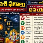 Today Horoscope june 11thin Telugu daily rashi phalalu for all 12 zodiac signs.