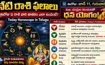 Today Horoscope june 11thin Telugu daily rashi phalalu for all 12 zodiac signs.