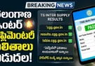 TS Inter Supplementary Results 2026: తెలంగాణ ఇంటర్ సప్లిమెంటరీ ఫలితాలు విడుదల.. మార్క్స్ మెమో డౌన్లోడ్ లింక్స్ ఇవే!