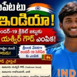 Yashveer Goud selected for India Under-19 cricket team squad profile details.