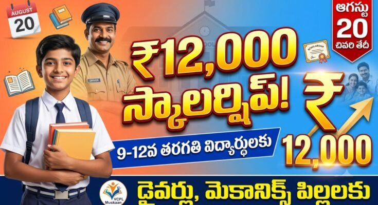muskaan scholarship 2026 – valvoline cummins muskaan scholarship programme for class 9-12 students financial aid up to rs 12000