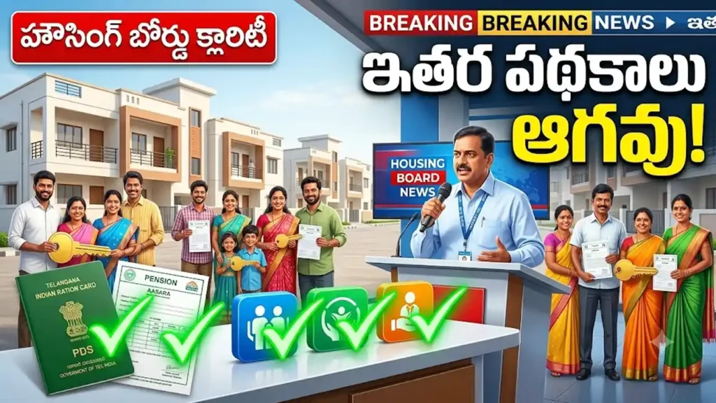 Indiramma Illu Other Schemes Clarification Telangana Housing Board